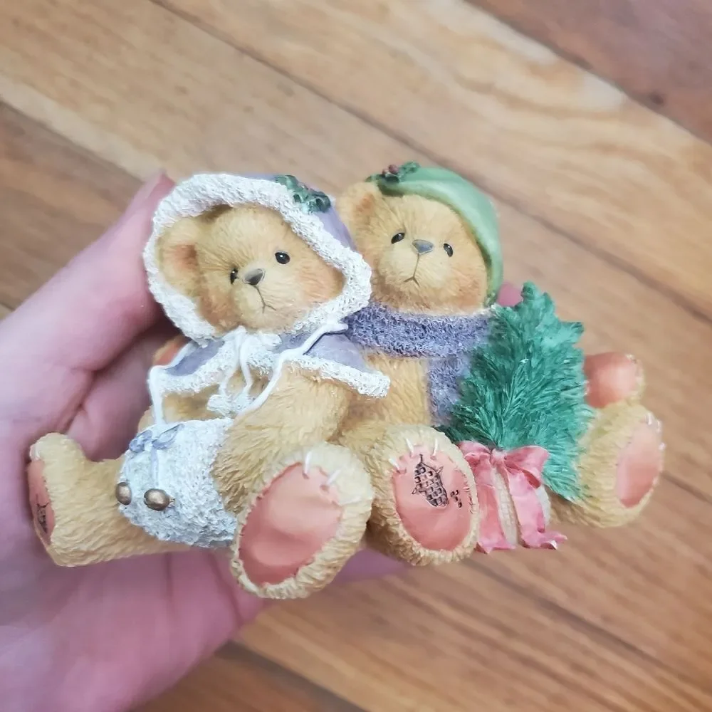 Cherished Teddies Cheryl‎ & Carl Wishing you a cozy Christmas figurine